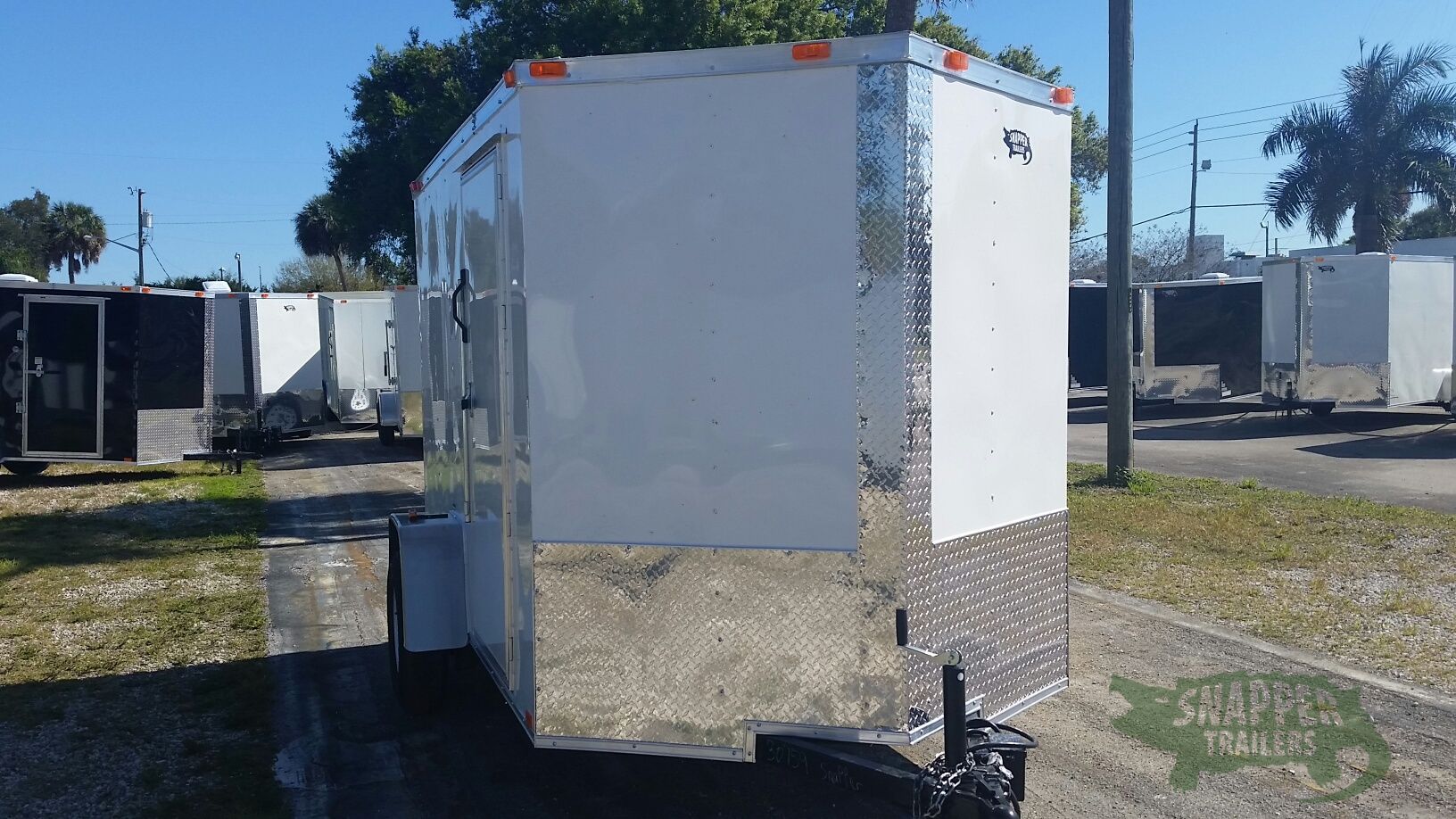 Freedom Trailers 6x10 SA Trailer - White, Ramp, Side Door, Extra Height - Image 12