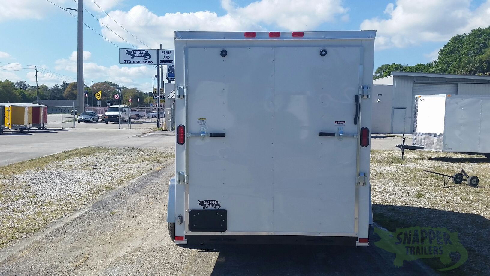 Freedom Trailers 6x10 SA Trailer - White, Ramp, Side Door, Extra Height - Image 7