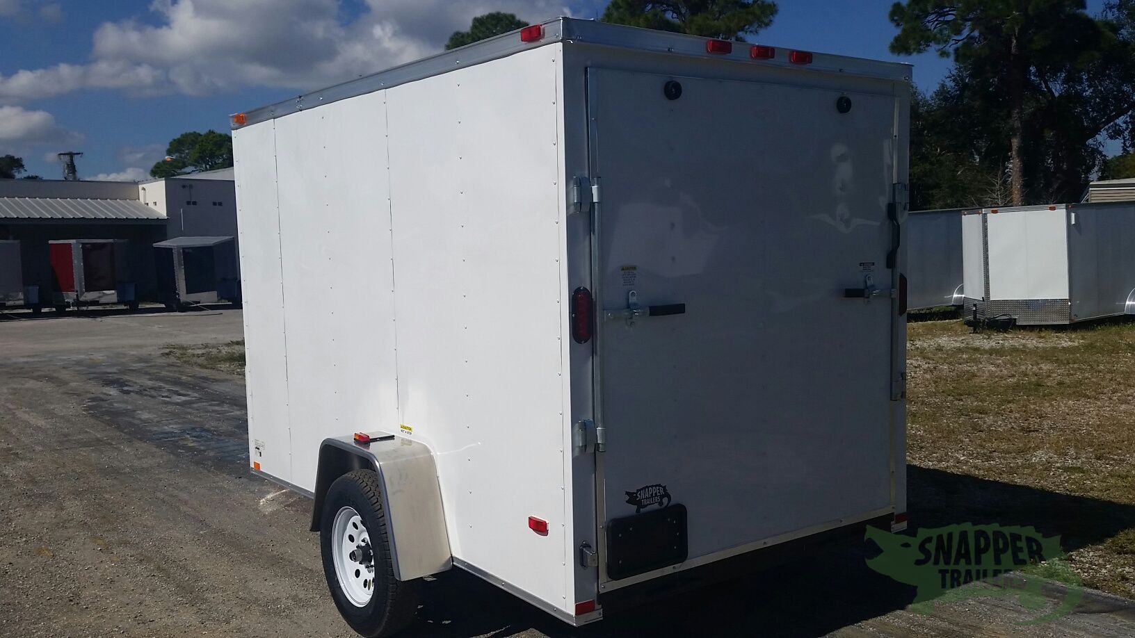 Freedom Trailers 6x10 SA Trailer - White, Ramp, Side Door, Extra Height - Image 5