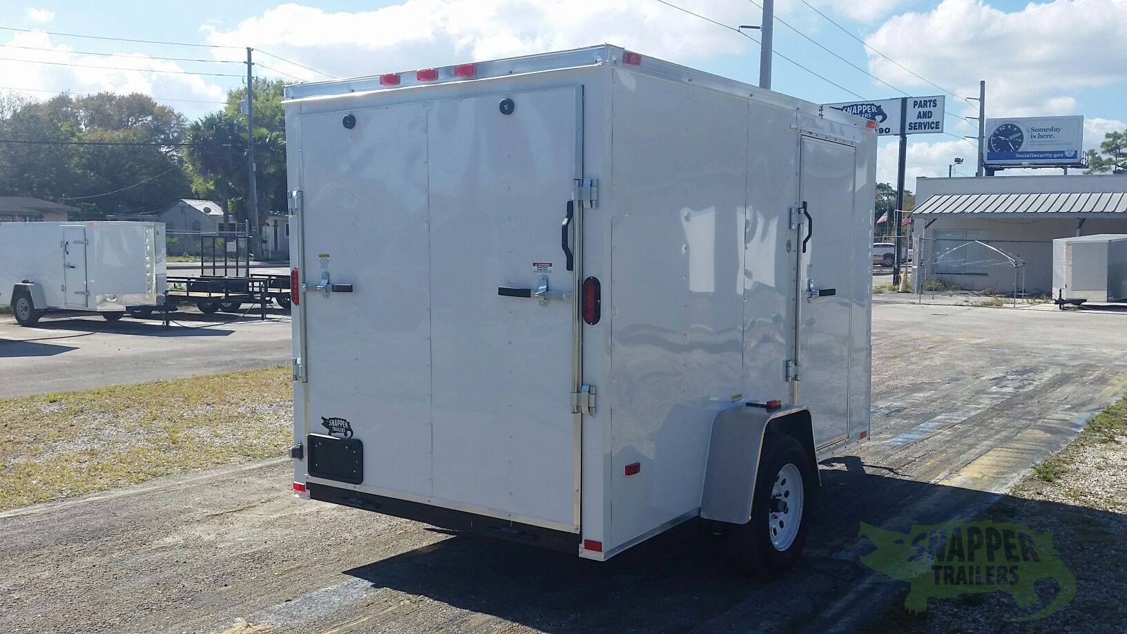 Freedom Trailers 6x10 SA Trailer - White, Ramp, Side Door, Extra Height - Image 9