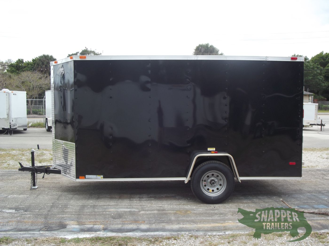 Freedom Trailers 6x12 SA Trailer - Black, Ramp, Side Door, Extra Height - Image 3