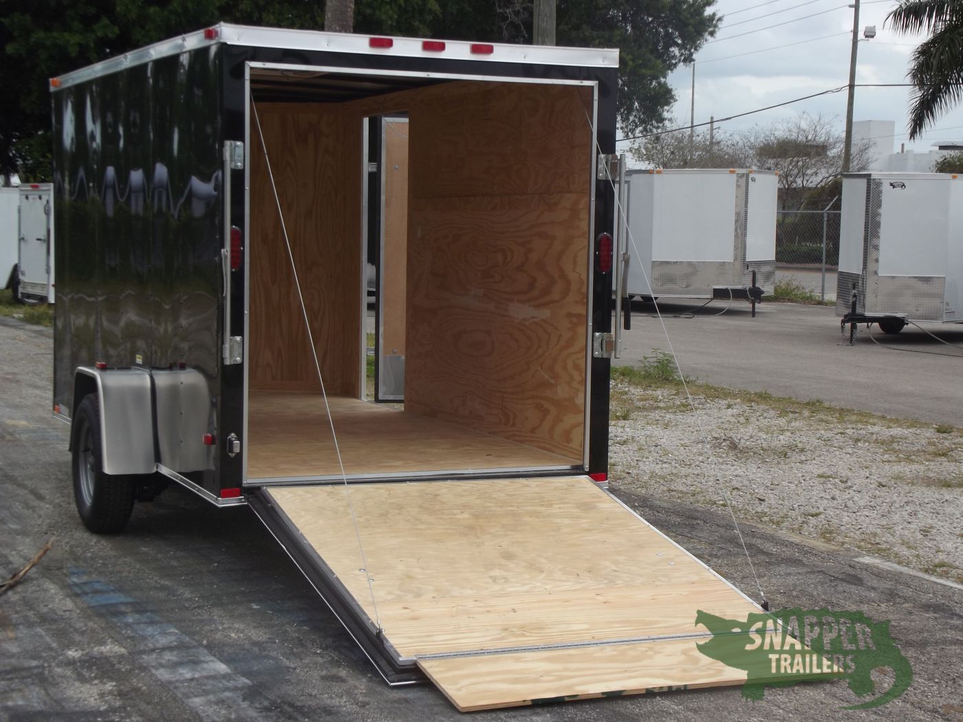 Freedom Trailers 6x12 SA Trailer - Black, Ramp, Side Door, Extra Height - Image 4