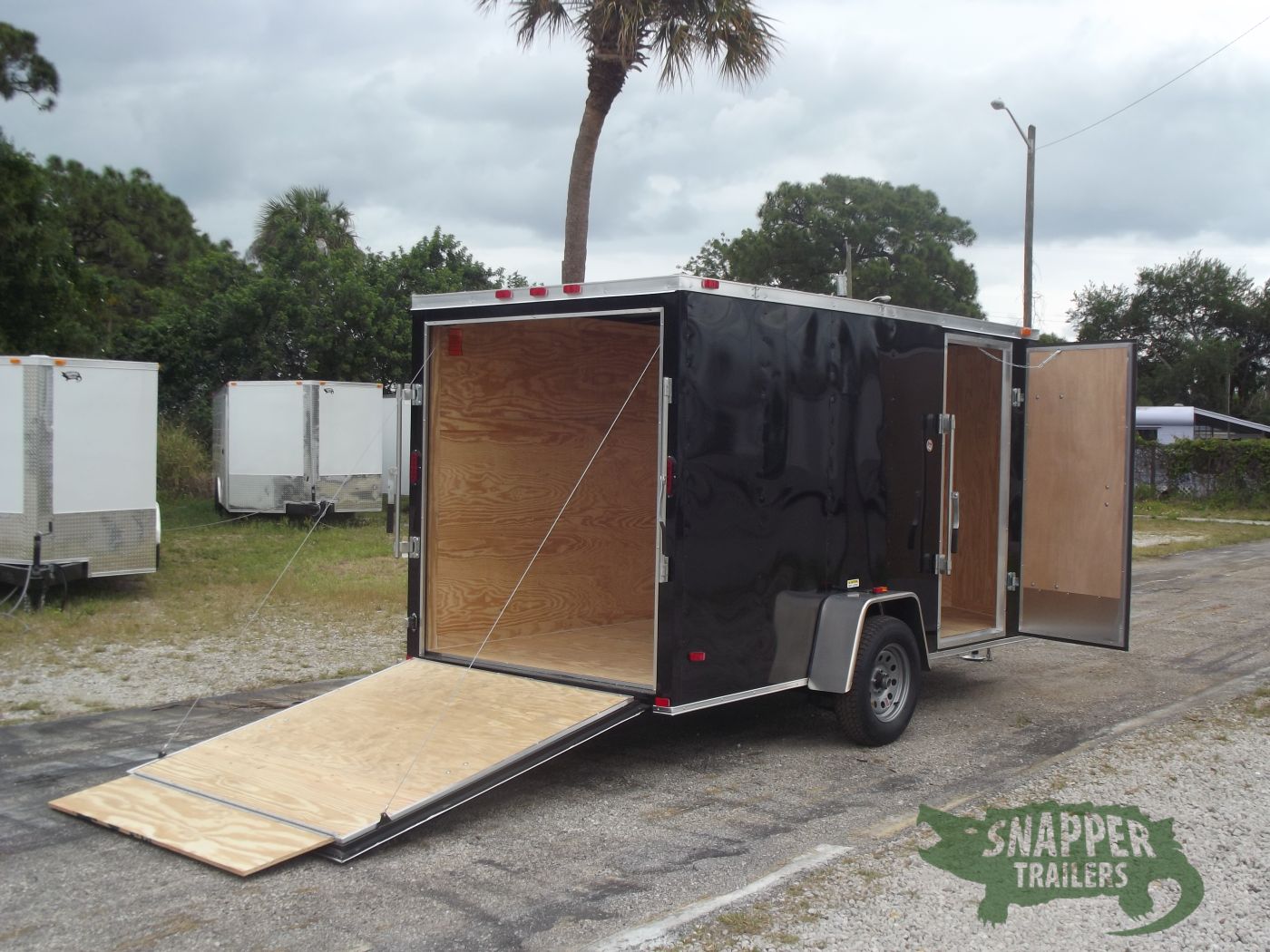 Freedom Trailers 6x12 SA Trailer - Black, Ramp, Side Door, Extra Height - Image 8
