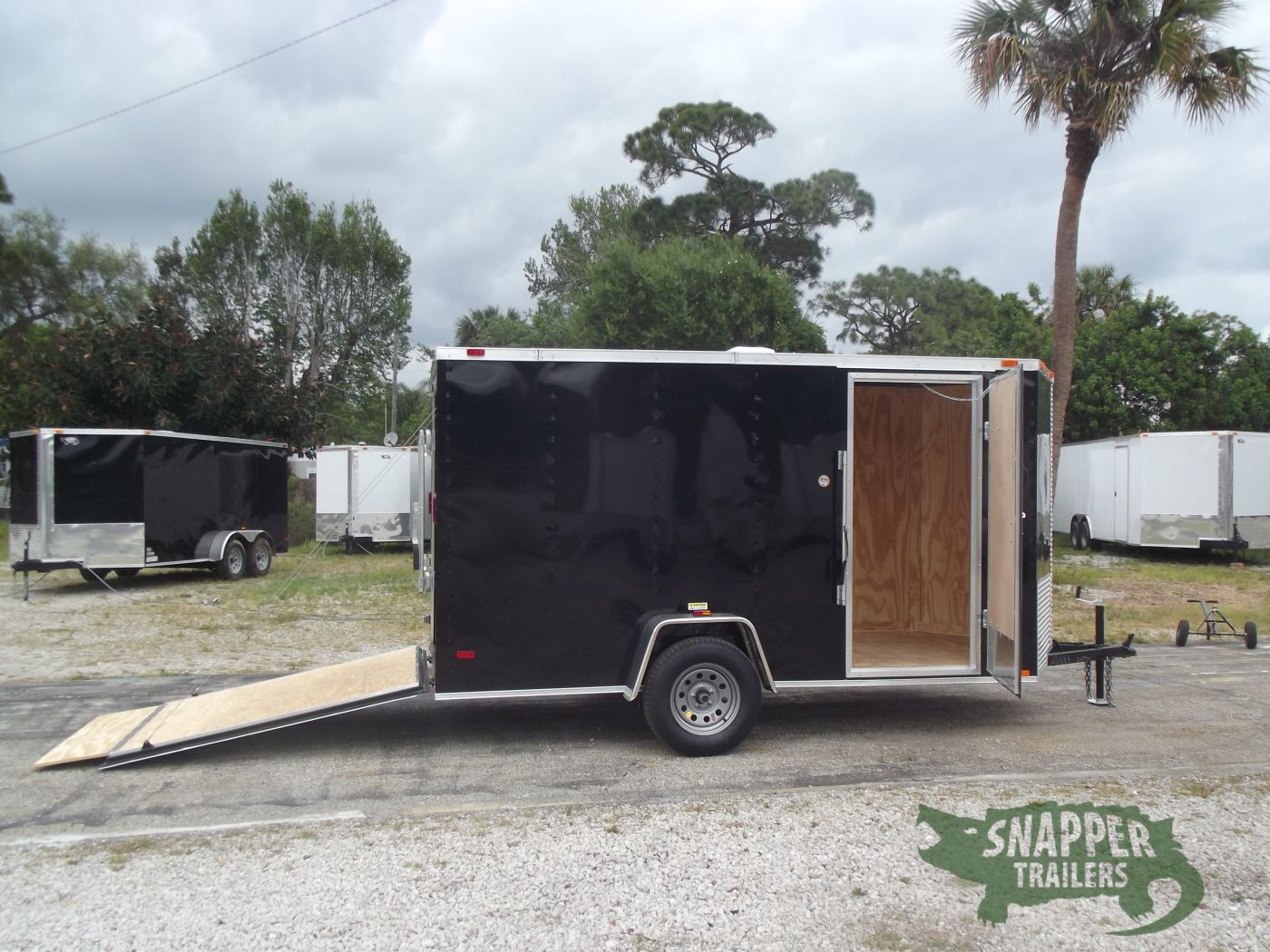 Freedom Trailers 6x12 SA Trailer - Black, Ramp, Side Door, Extra Height - Image 10