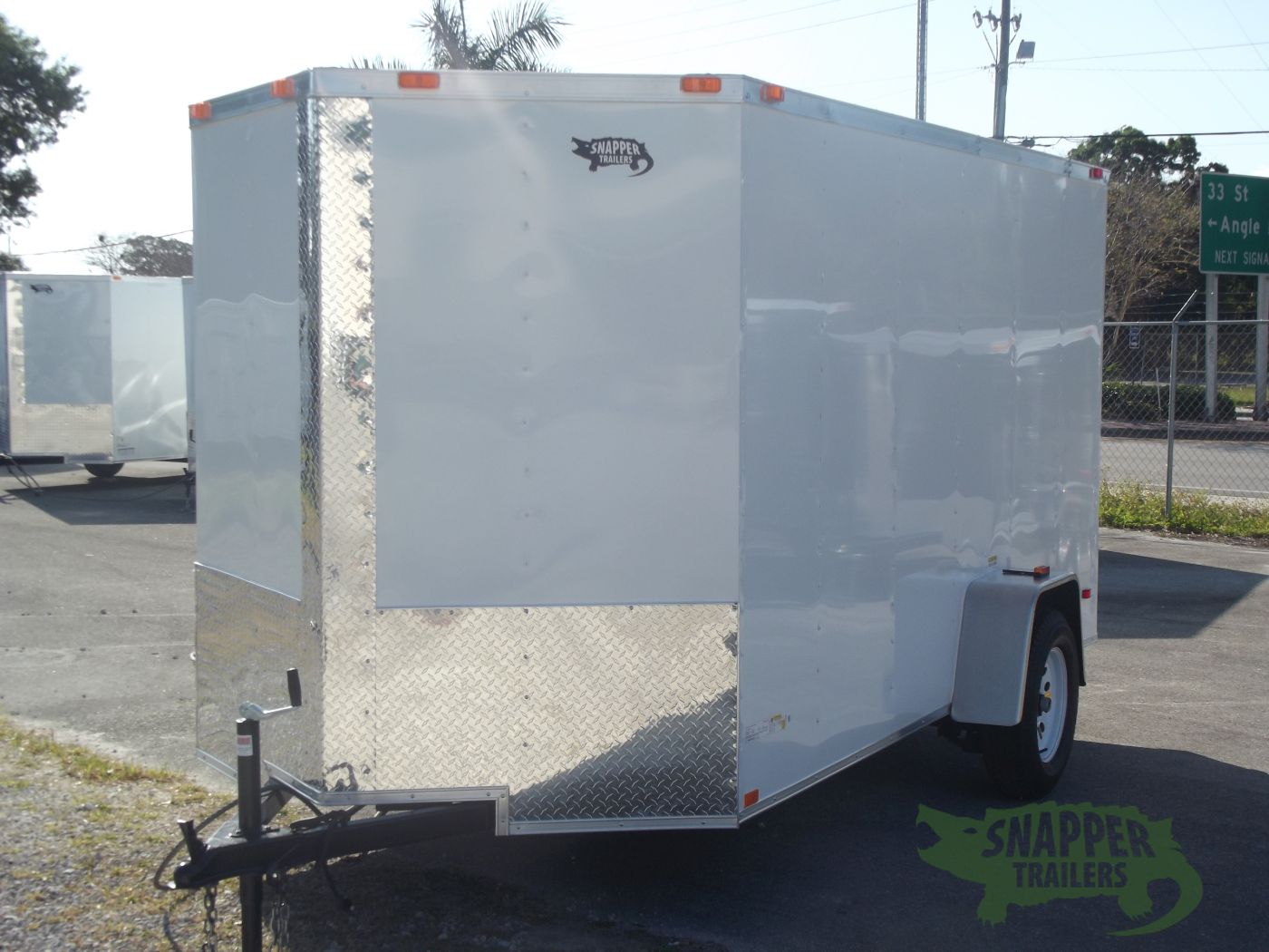 Freedom Trailers 6x12 SA Trailer - White, Ramp, Side Door, Extra Height - Image 2