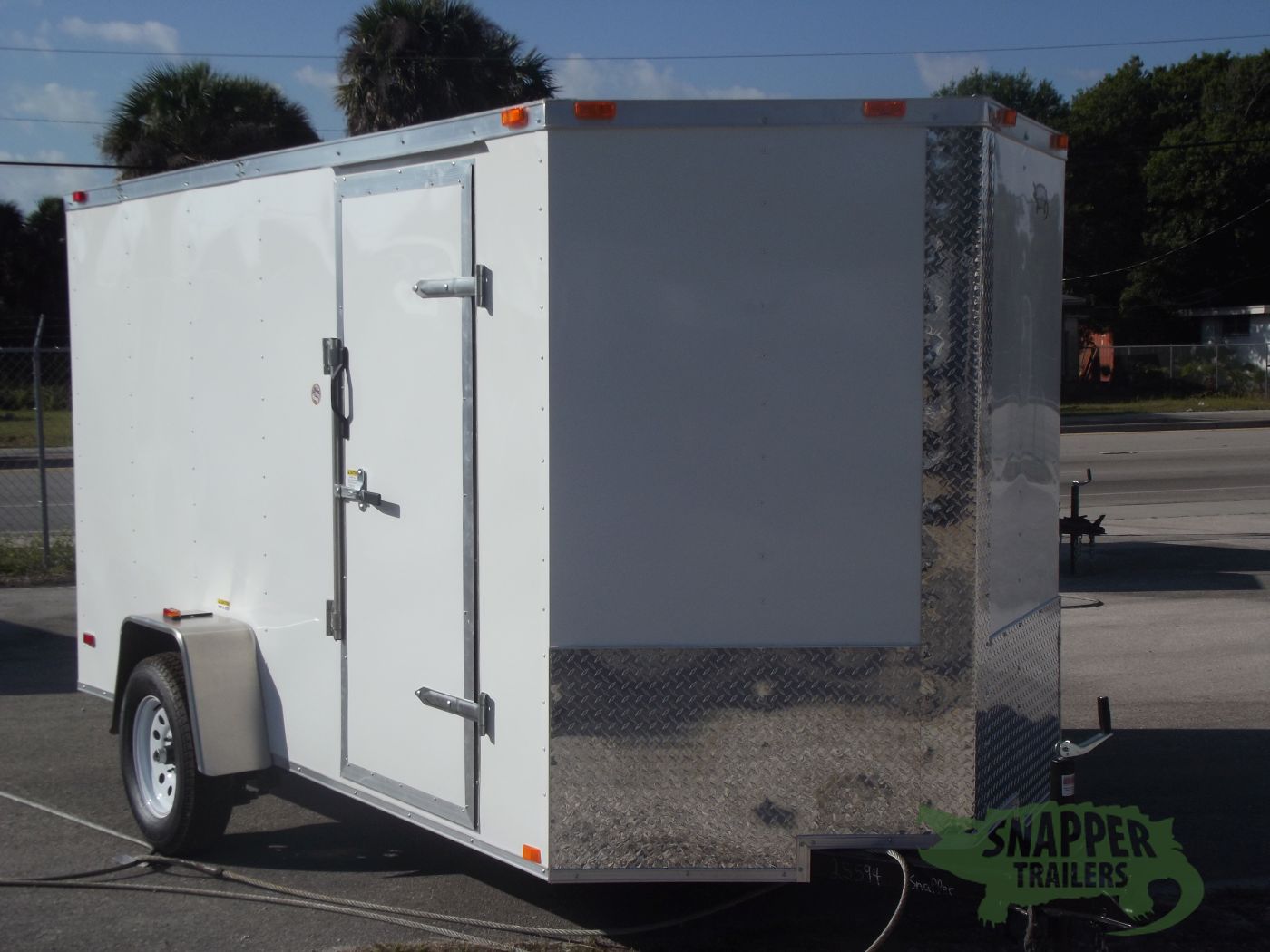 Freedom Trailers 6x12 SA Trailer - White, Ramp, Side Door, Extra Height - Image 12
