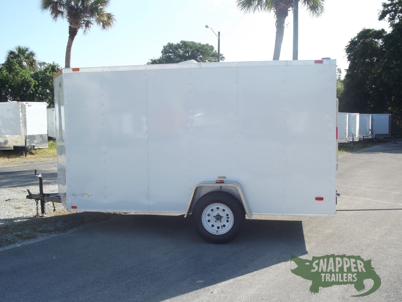 Freedom Trailers 6x12 SA Trailer - White, Ramp, Side Door, Extra Height - Image 3