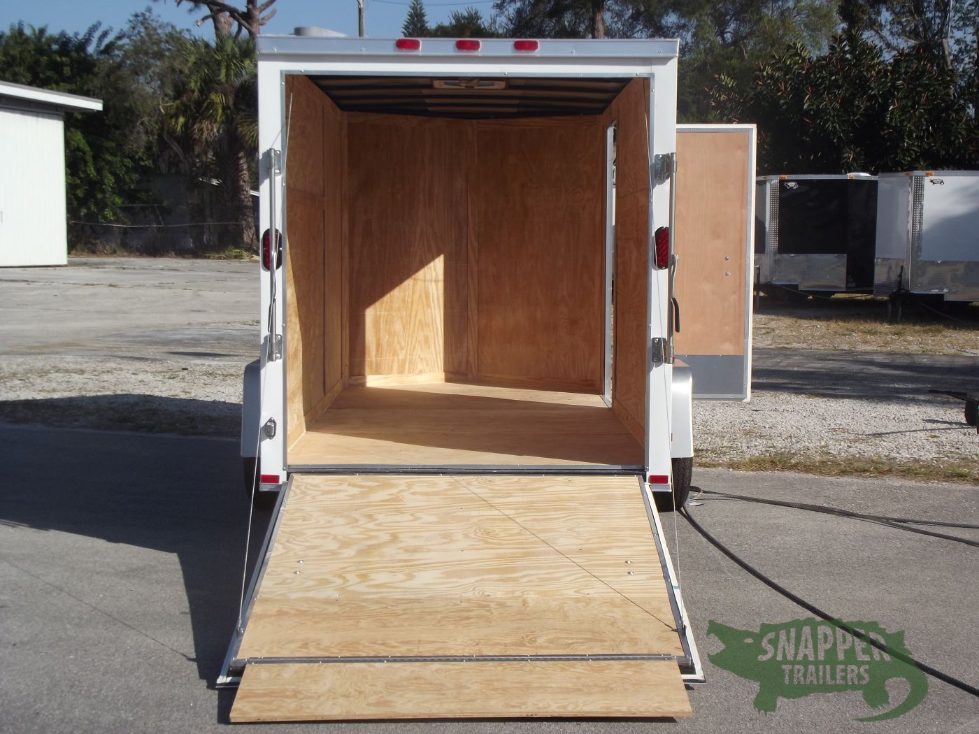 Freedom Trailers 6x12 SA Trailer - White, Ramp, Side Door, Extra Height - Image 6