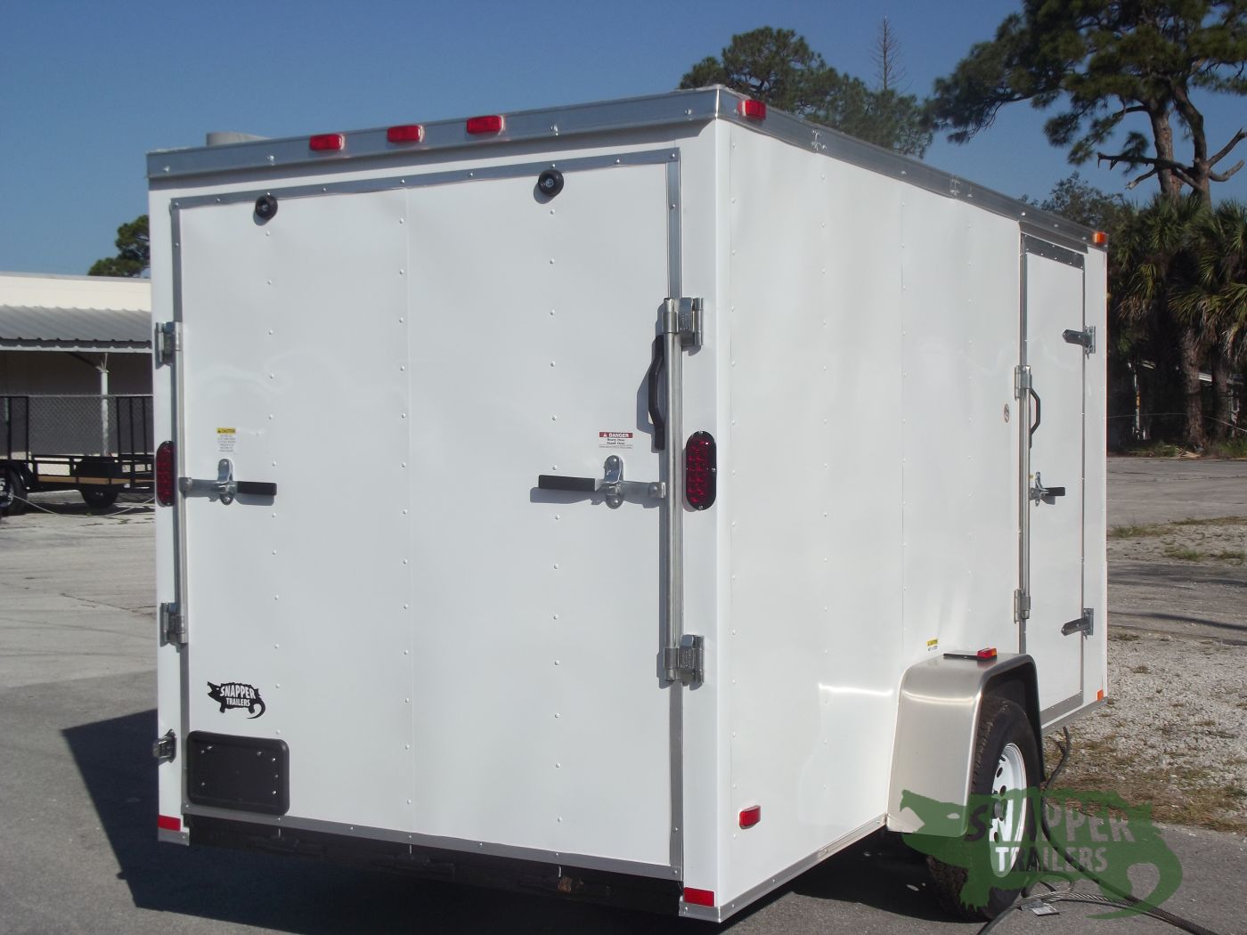 Freedom Trailers 6x12 SA Trailer - White, Ramp, Side Door, Extra Height - Image 9
