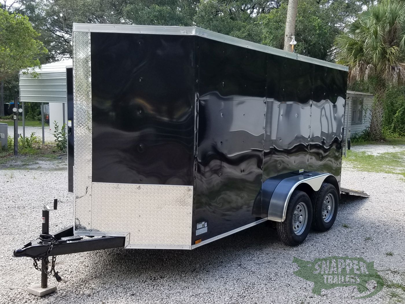 Quality Cargo 6x12 TA Trailer - Black, Ramp, Side Door, Extra Height - Image 2