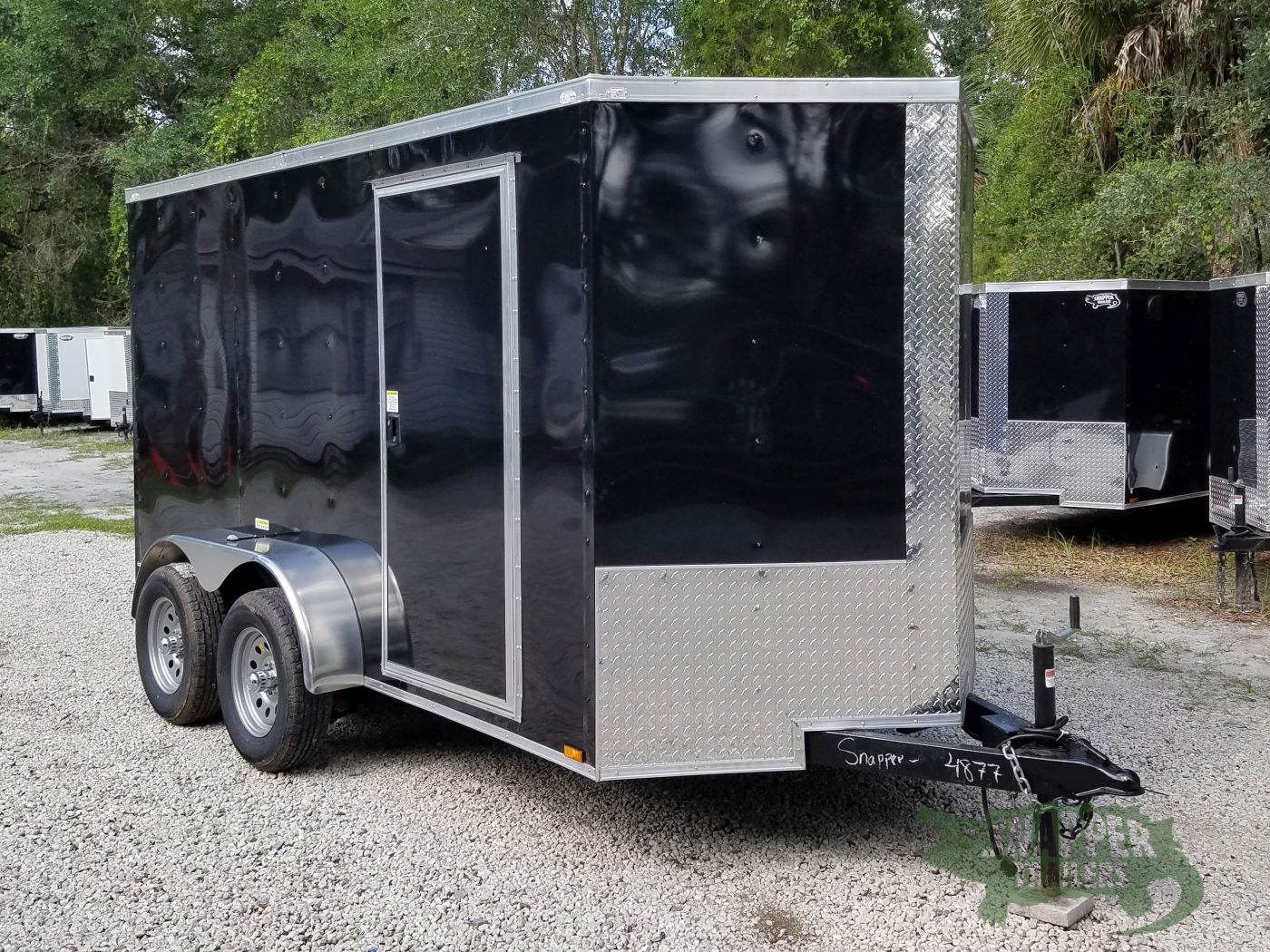 Quality Cargo 6x12 TA Trailer - Black, Ramp, Side Door, Extra Height - Image 16