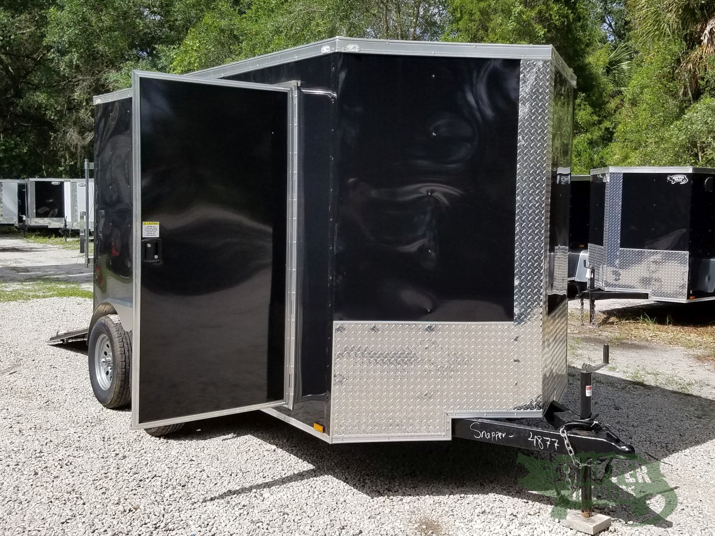 Quality Cargo 6x12 TA Trailer - Black, Ramp, Side Door, Extra Height - Image 14