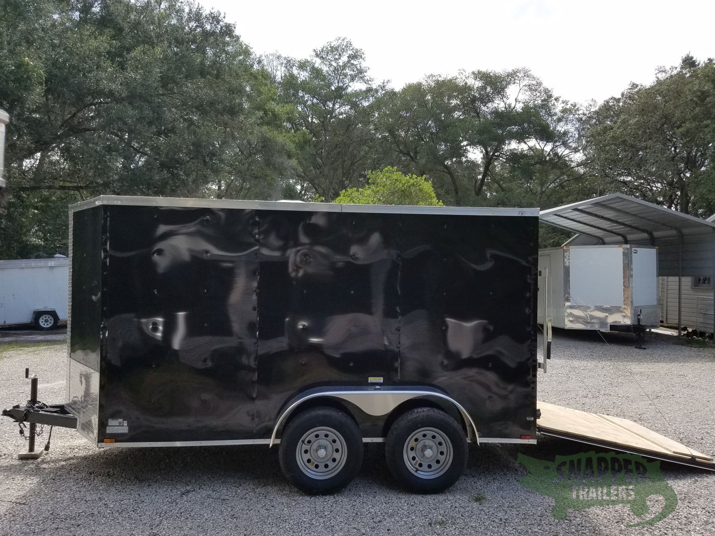 Quality Cargo 6x12 TA Trailer - Black, Ramp, Side Door, Extra Height - Image 4