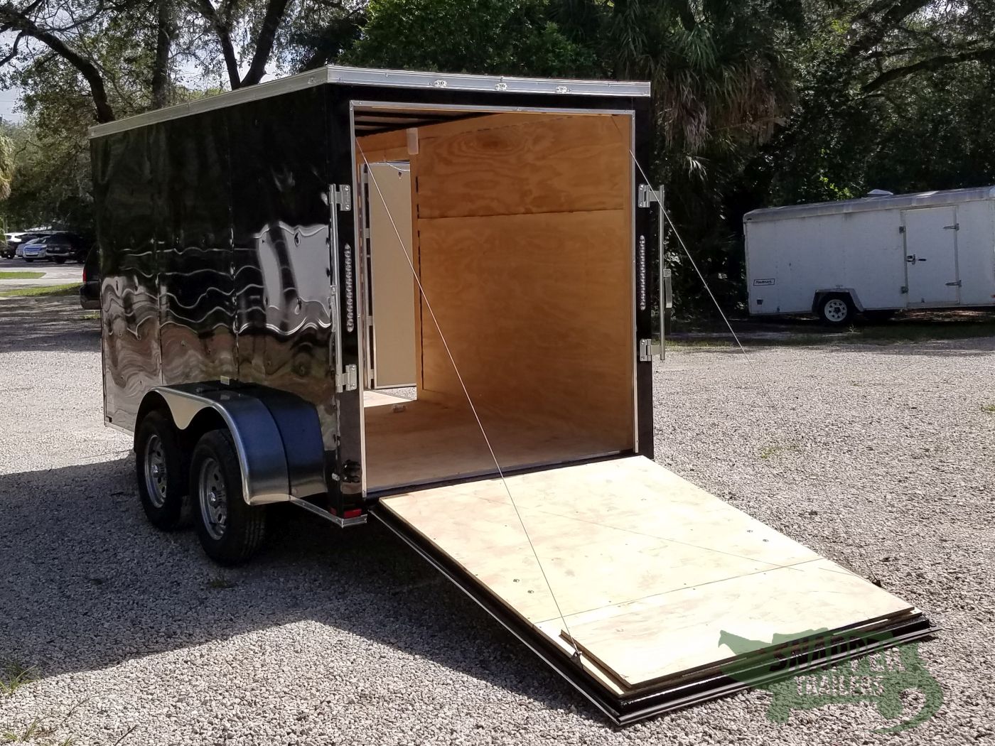 Quality Cargo 6x12 TA Trailer - Black, Ramp, Side Door, Extra Height - Image 6