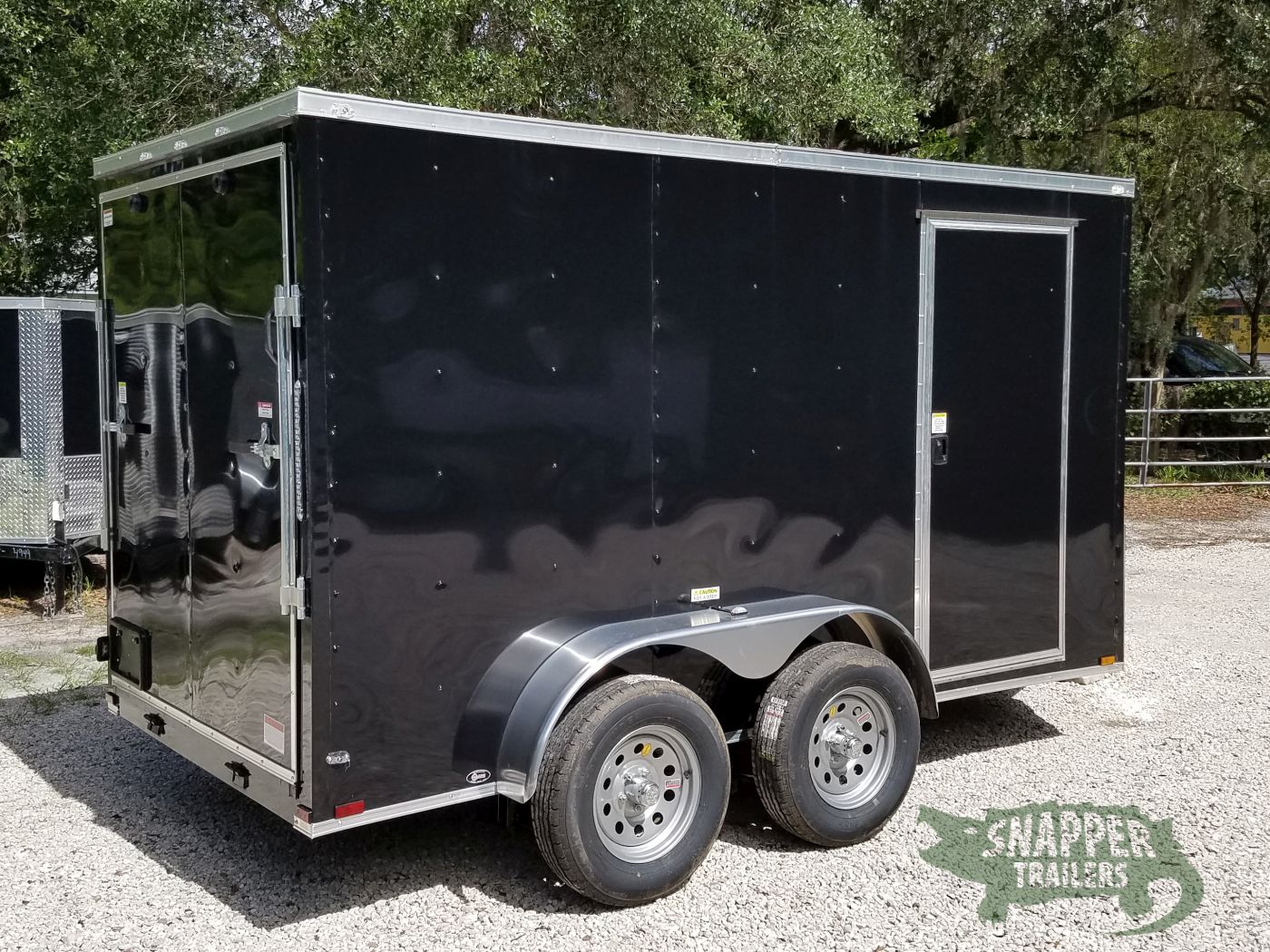 Quality Cargo 6x12 TA Trailer - Black, Ramp, Side Door, Extra Height - Image 11