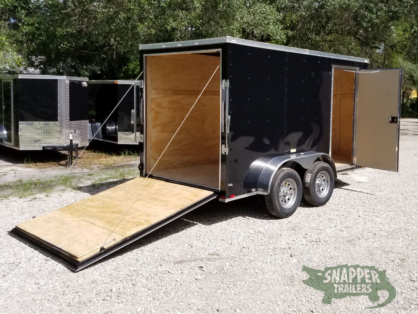 Quality Cargo 6x12 TA Trailer - Black, Ramp, Side Door, Extra Height - Image 10