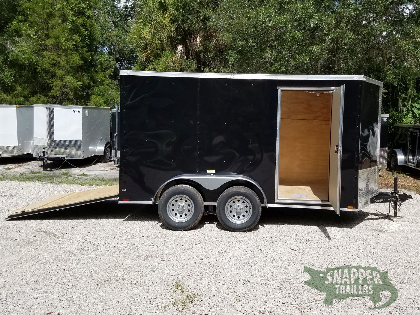 Quality Cargo 6x12 TA Trailer - Black, Ramp, Side Door, Extra Height - Image 12