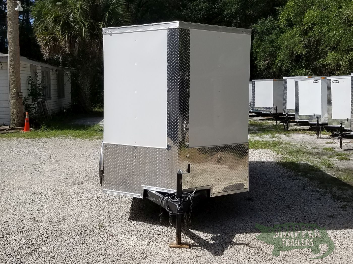 Quality Cargo 6x12 TA Trailer - White, Double Doors, Side Door, Extra Height - Image 16