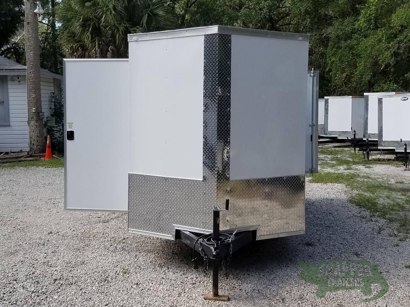 Quality Cargo 6x12 TA Trailer - White, Double Doors, Side Door, Extra Height - Image 14