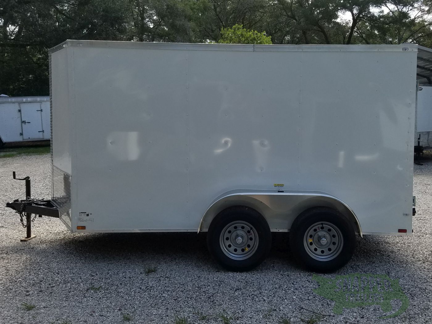 Quality Cargo 6x12 TA Trailer - White, Double Doors, Side Door, Extra Height - Image 5