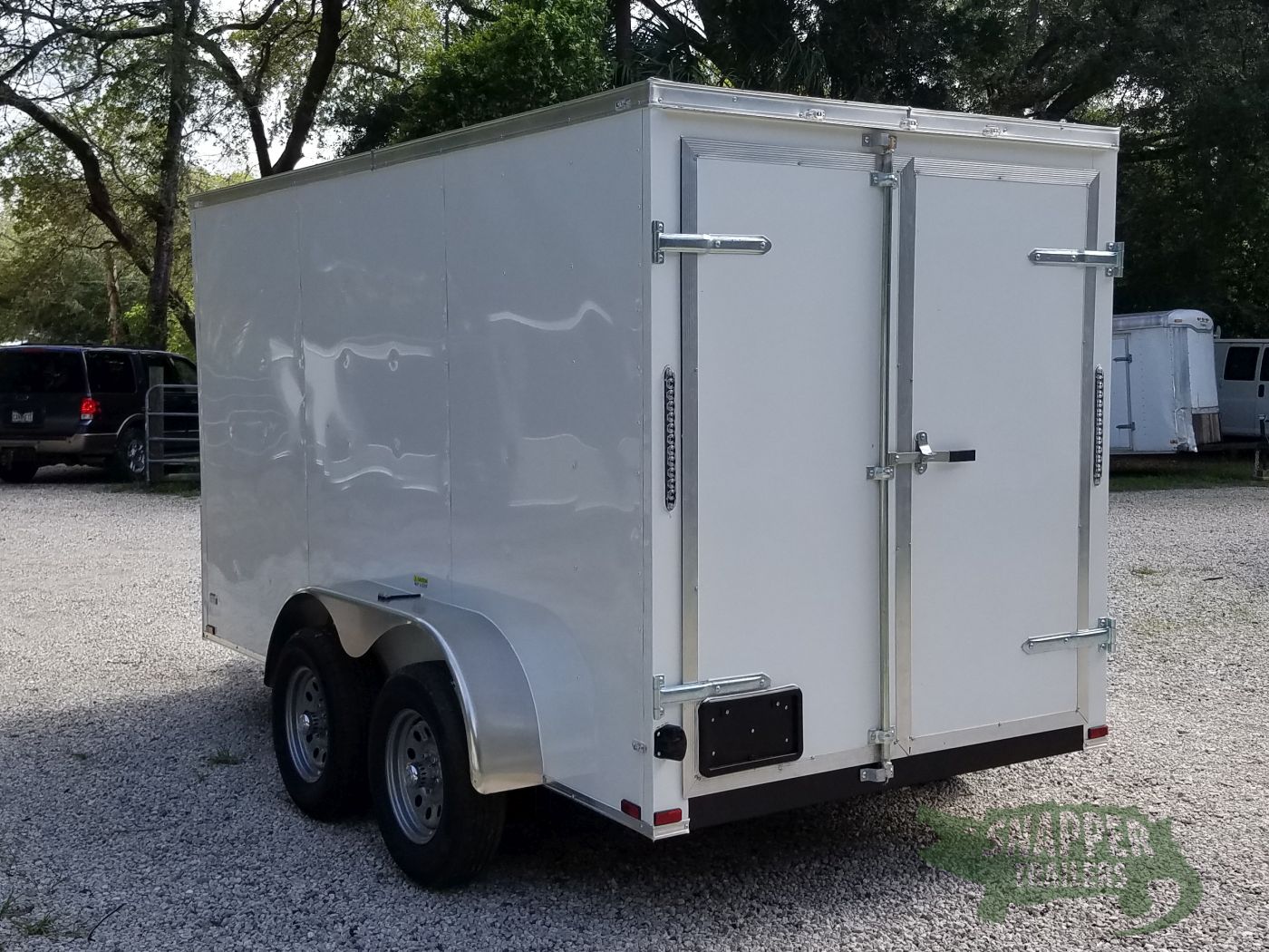 Quality Cargo 6x12 TA Trailer - White, Double Doors, Side Door, Extra Height - Image 7