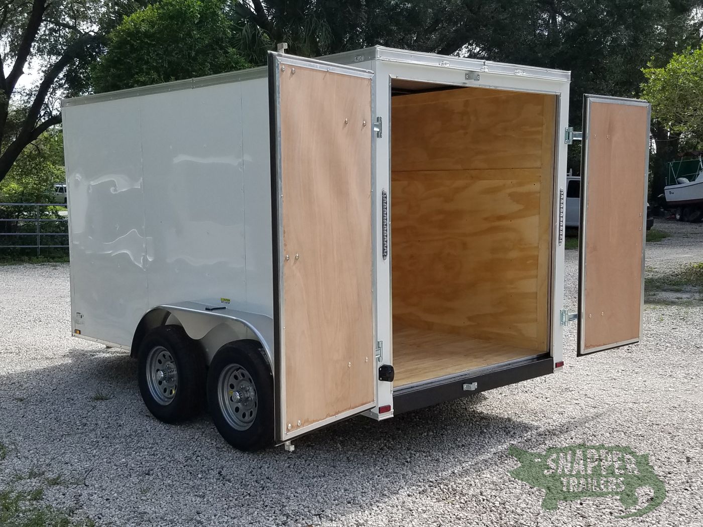 Quality Cargo 6x12 TA Trailer - White, Double Doors, Side Door, Extra Height - Image 6