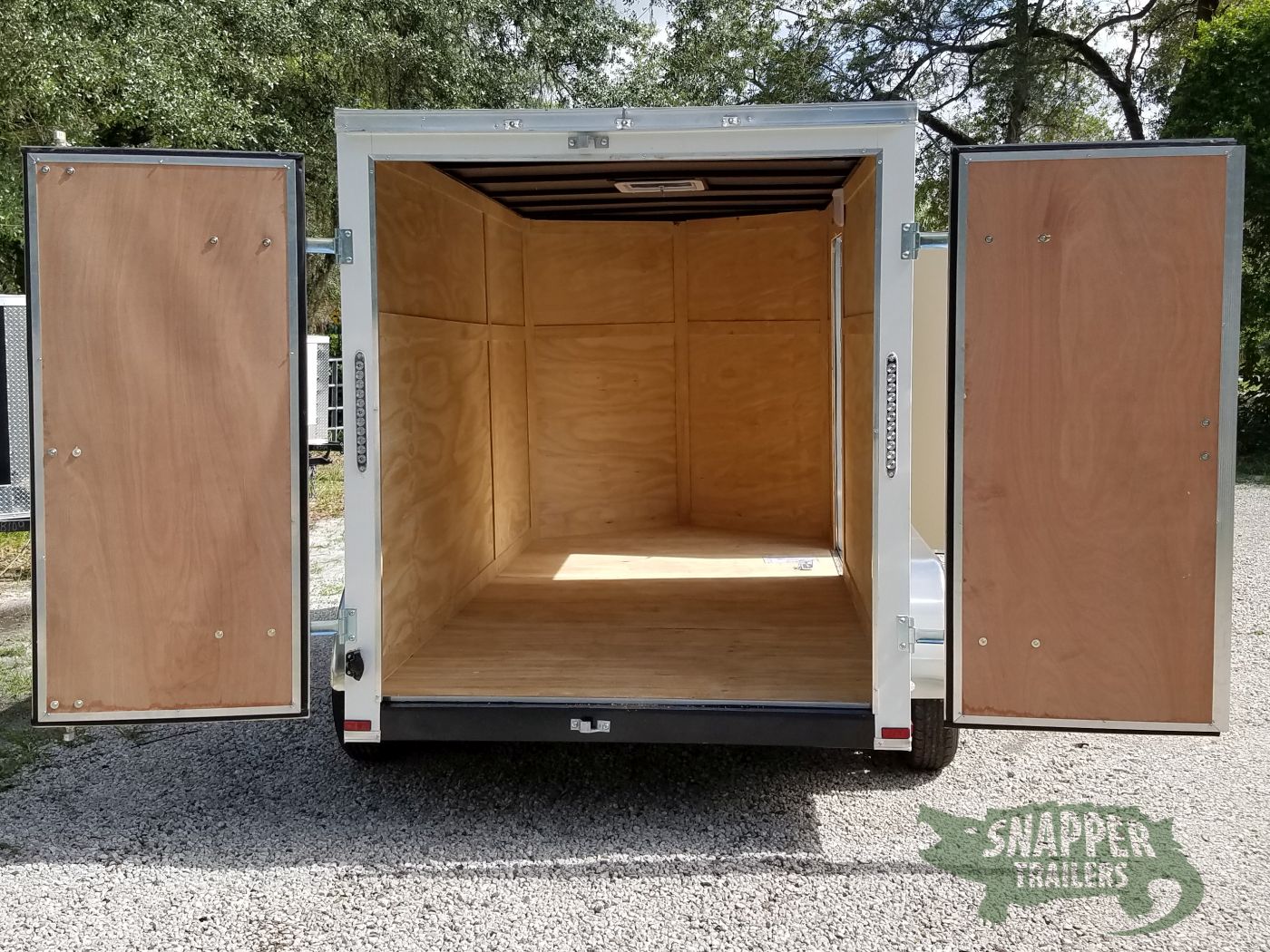 Quality Cargo 6x12 TA Trailer - White, Double Doors, Side Door, Extra Height - Image 8