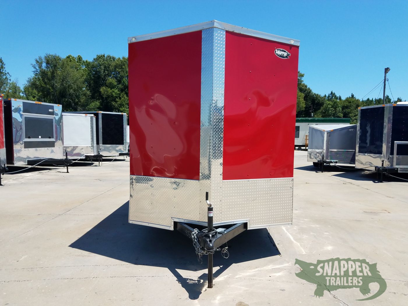 Quality Cargo 7x14 TA Trailer - Red, Ramp, Side Door, Extra Height, Side Vents - Image 10