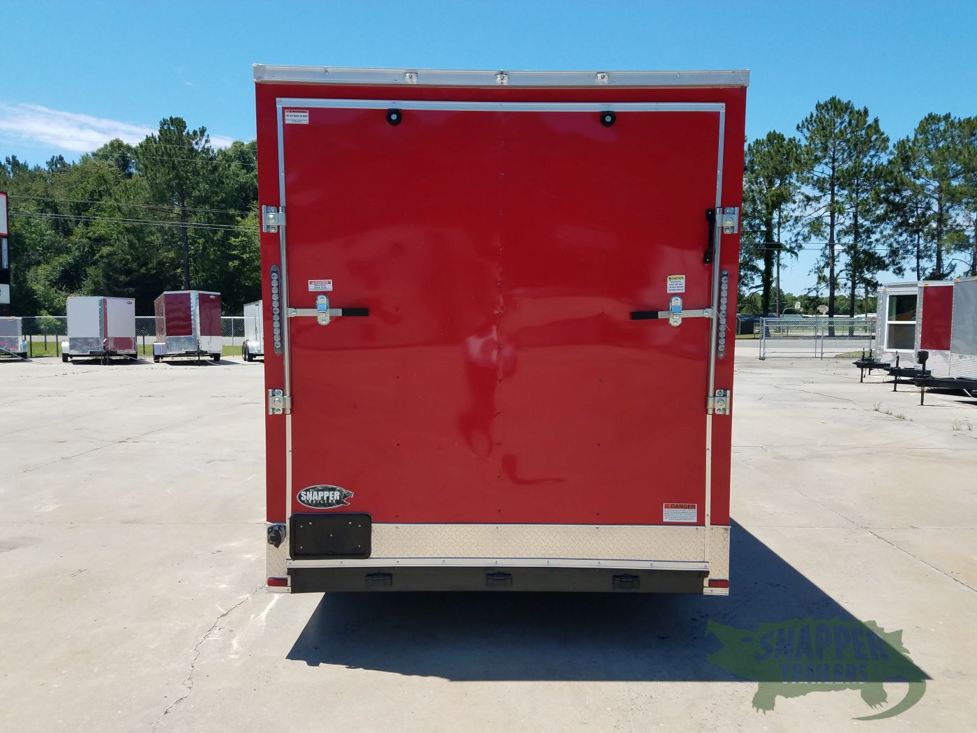 Quality Cargo 7x14 TA Trailer - Red, Ramp, Side Door, Extra Height, Side Vents - Image 6