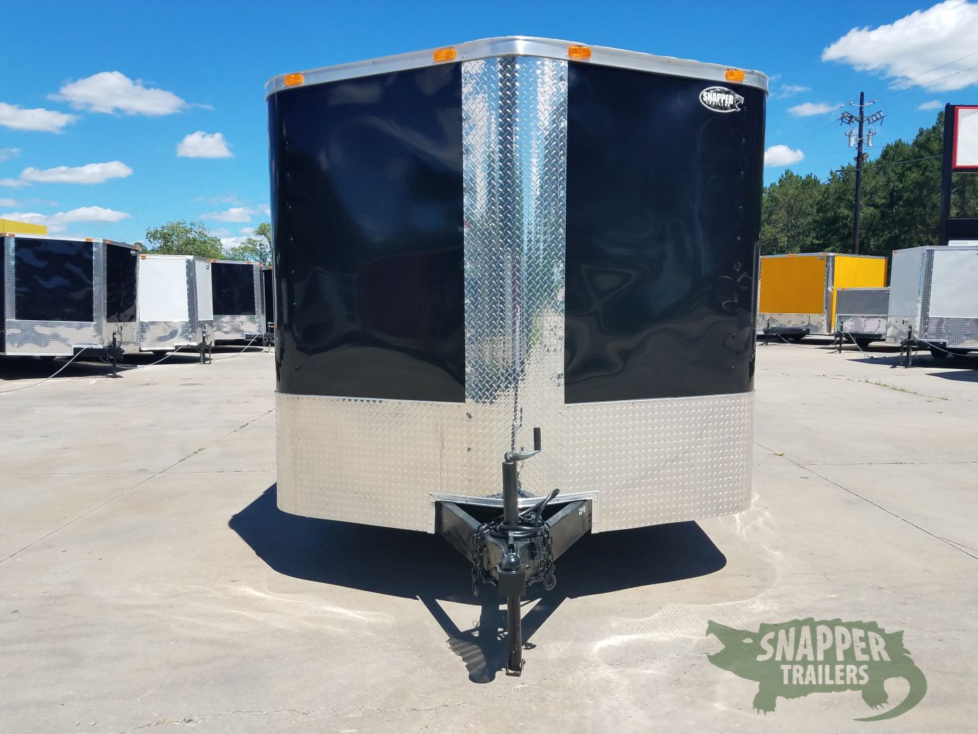 South Georgia Cargo 8.5x20 TA Trailer - Black, Ramp, Rounded V-Nose, Spare Mount with Spare - Image 11