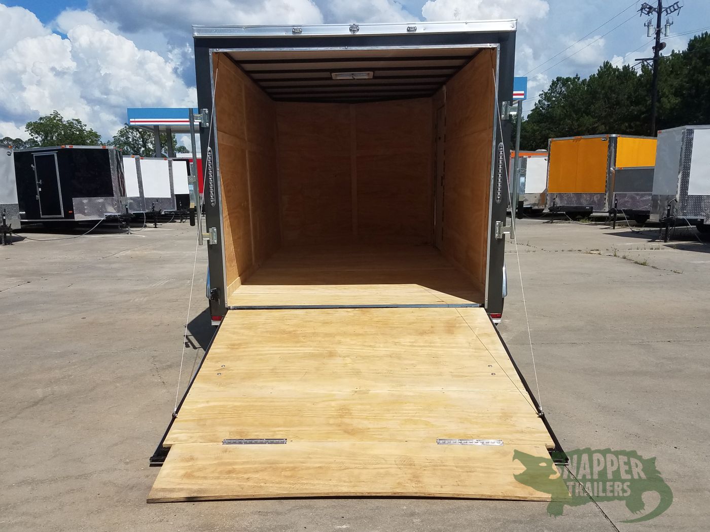 Quality Cargo 7x14 TA Trailer - Charcoal Grey, Ramp, Side Door, Extra Height - Image 5