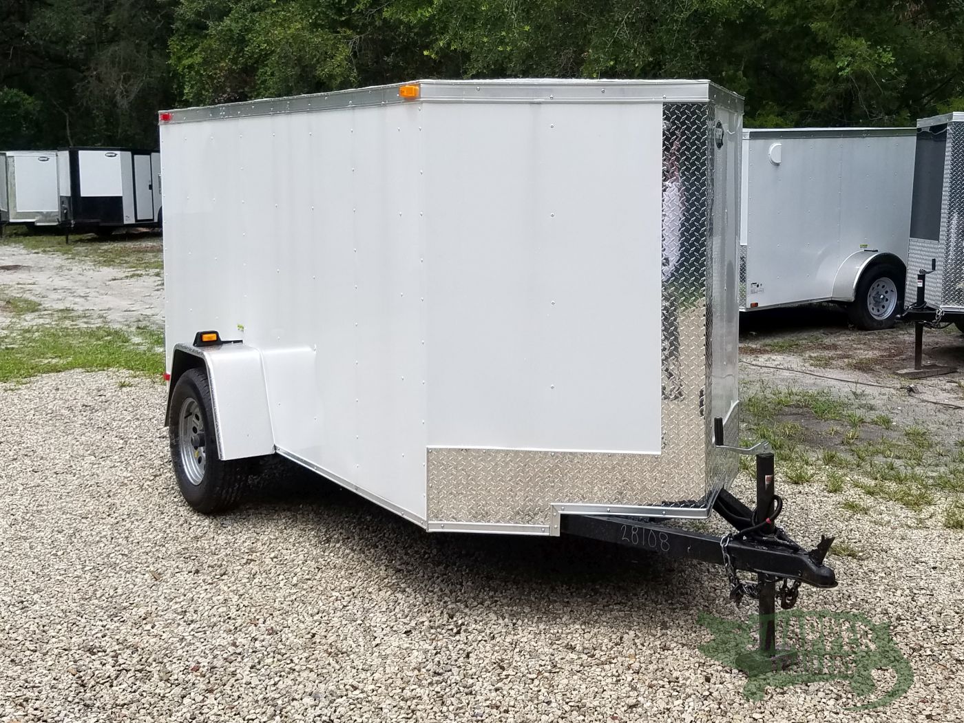South Georgia Cargo 5x10 SA Trailer - White, Double Doors, No Side Door - Image 13