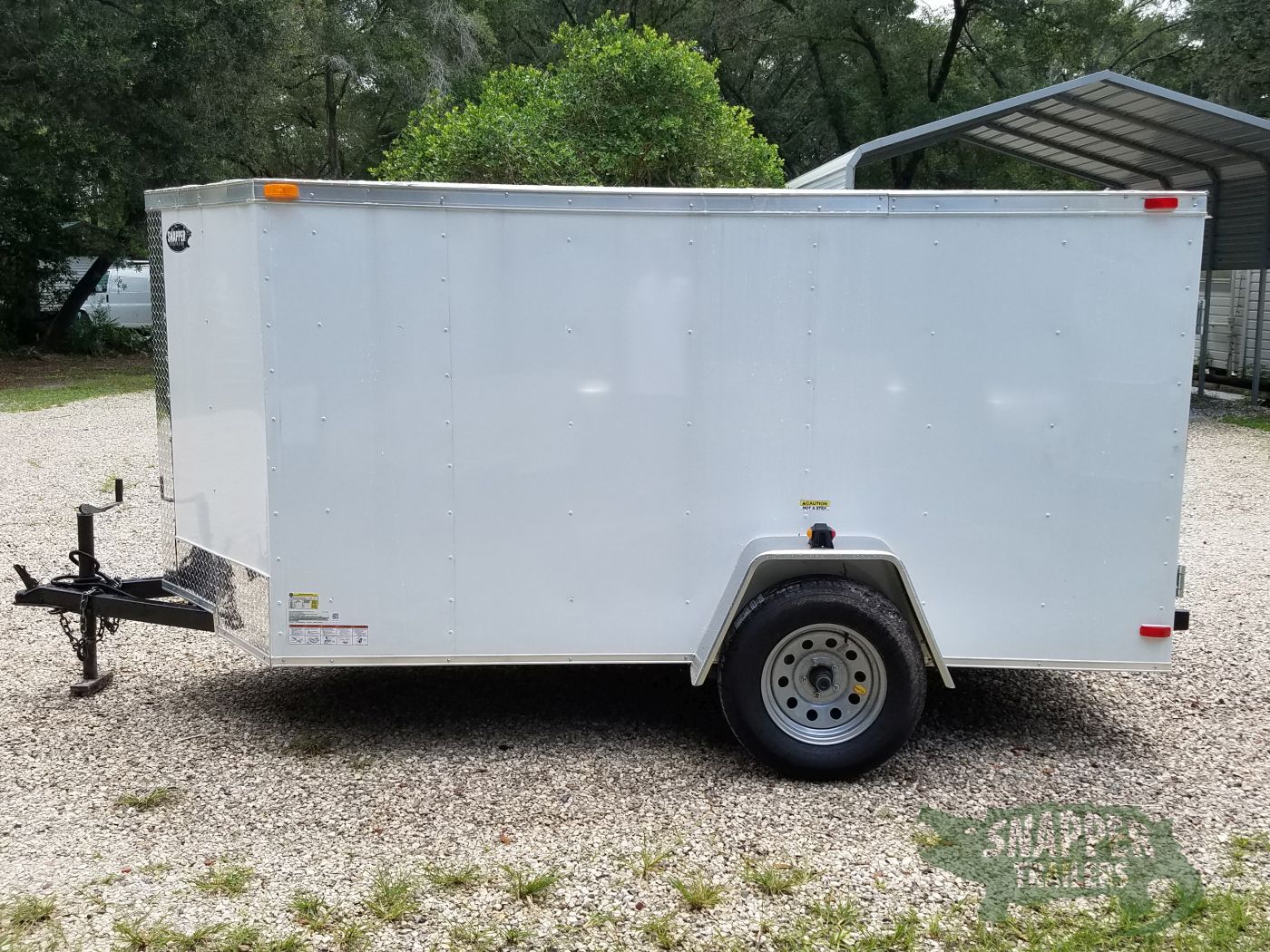 South Georgia Cargo 5x10 SA Trailer - White, Double Doors, No Side Door - Image 5