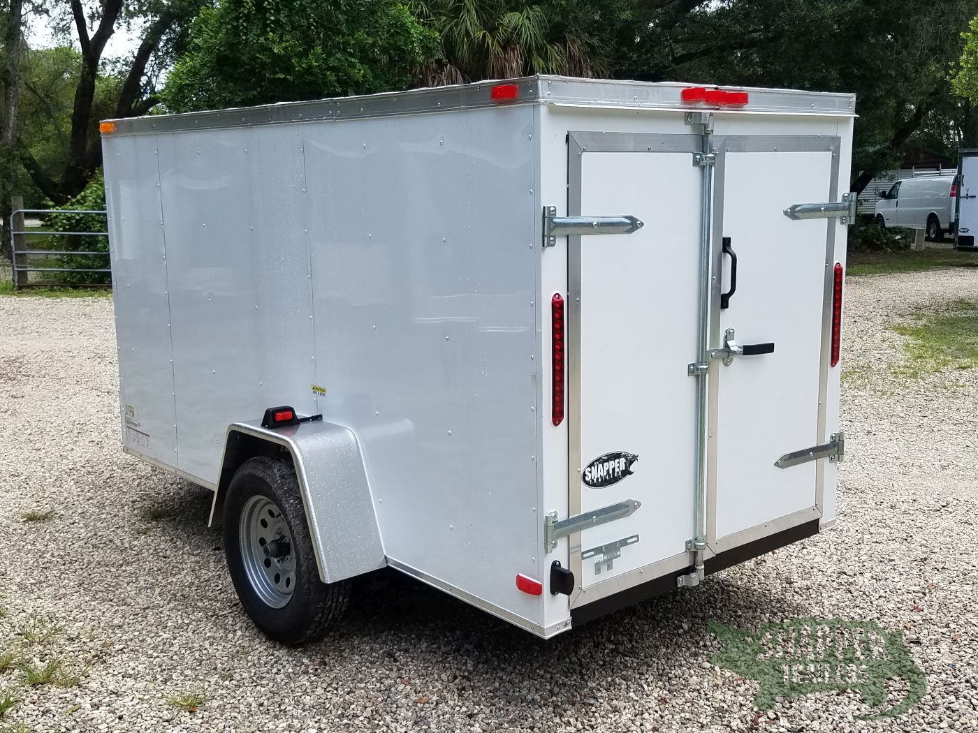 South Georgia Cargo 5x10 SA Trailer - White, Double Doors, No Side Door - Image 7