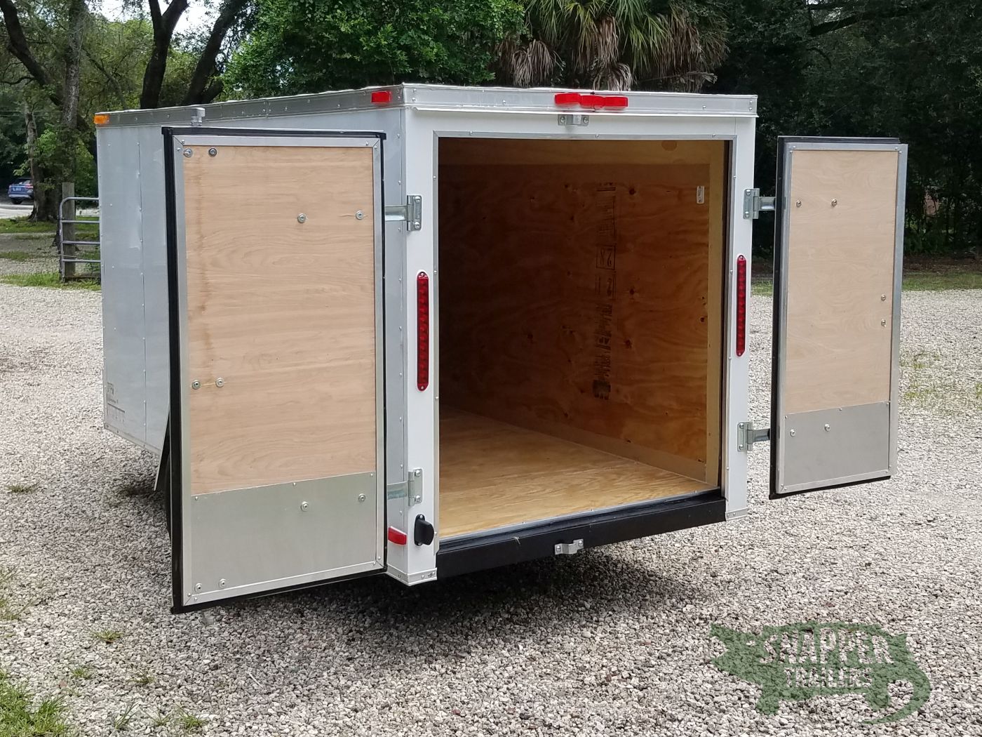 South Georgia Cargo 5x10 SA Trailer - White, Double Doors, No Side Door - Image 6