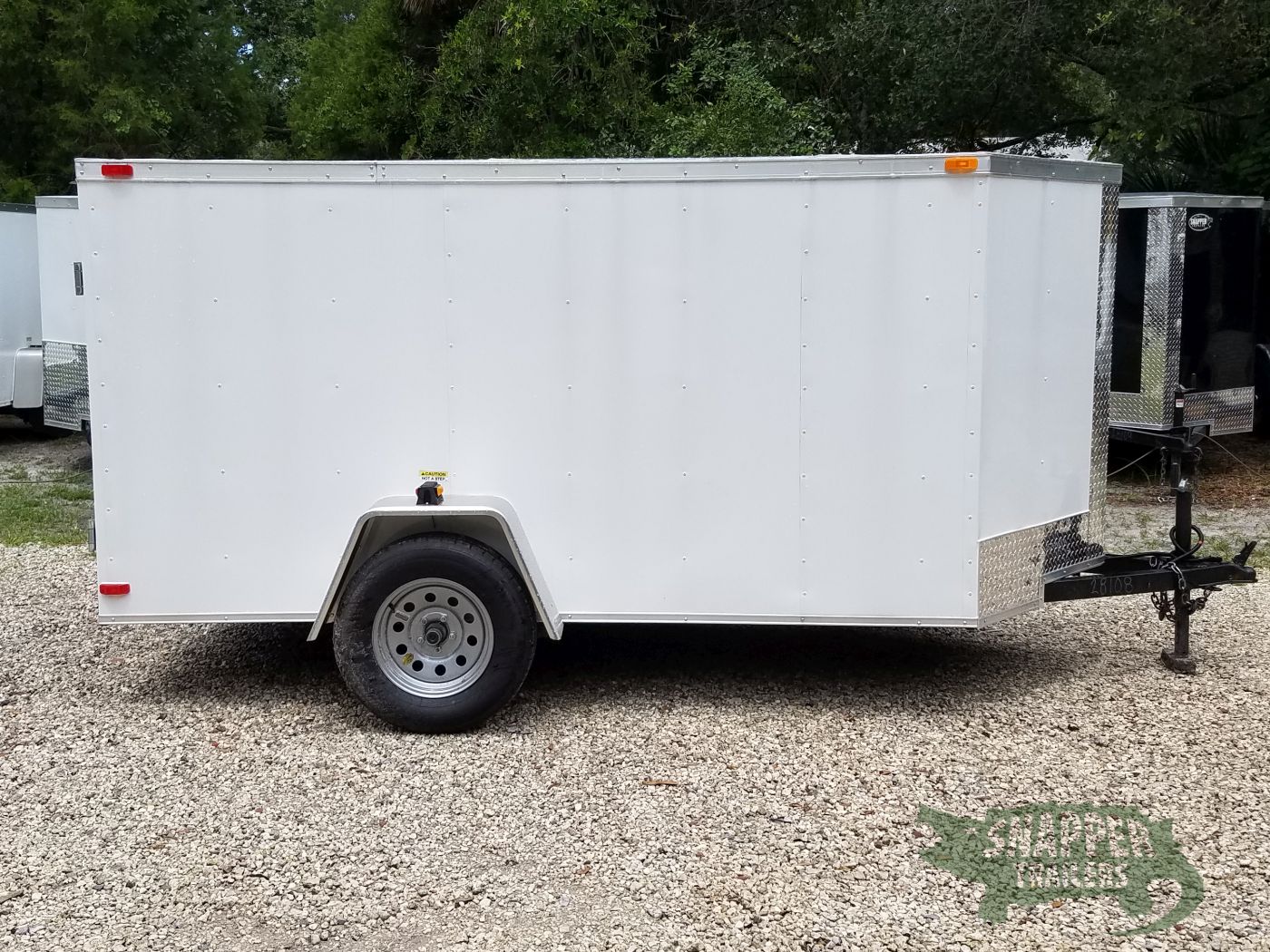 South Georgia Cargo 5x10 SA Trailer - White, Double Doors, No Side Door