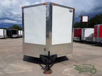 South Georgia Cargo 8.5x24 TA Trailer - White, Ramp, Side Door, 5K Axles, Options - Image 11
