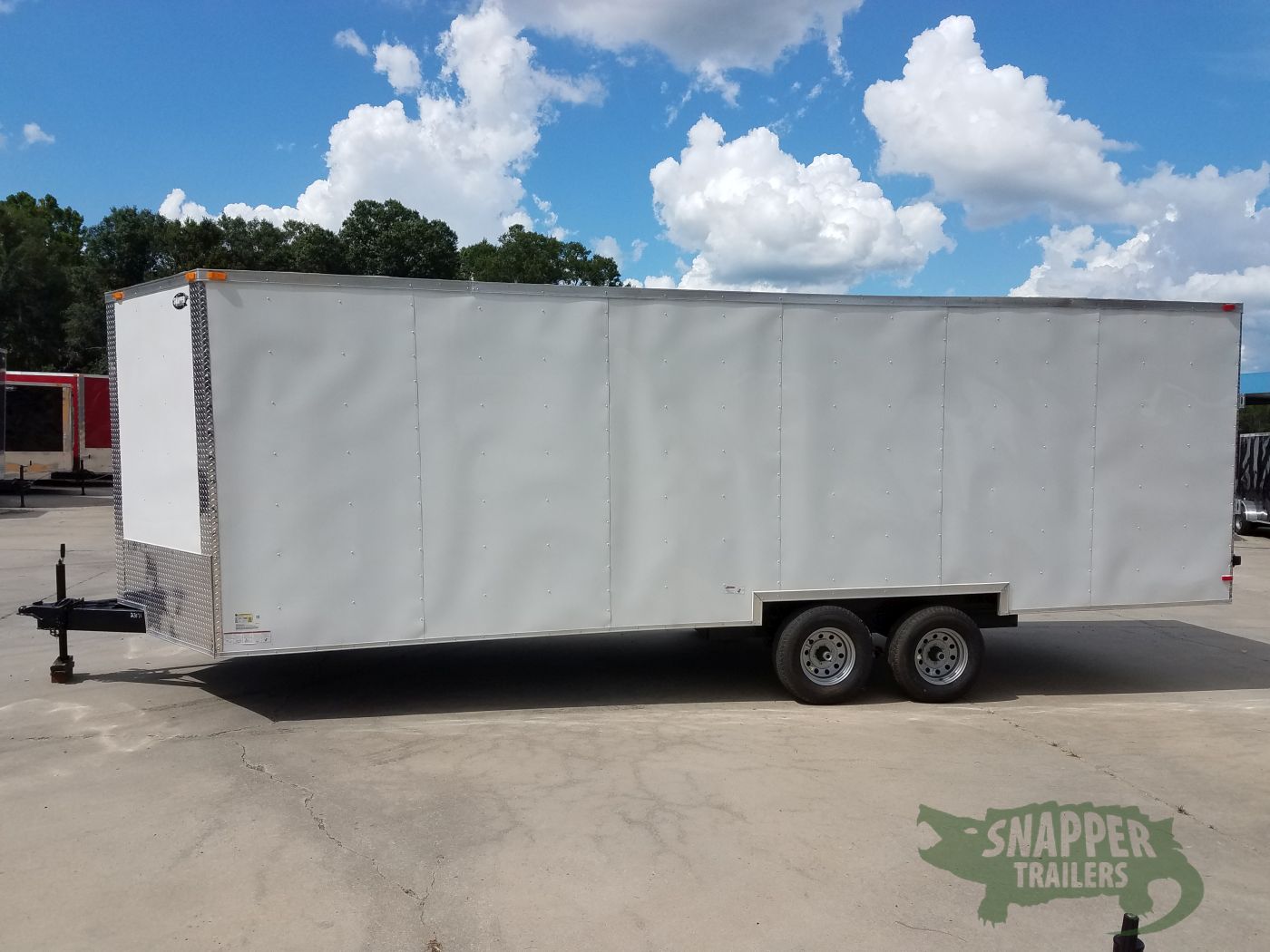 South Georgia Cargo 8.5x24 TA Trailer - White, Ramp, Side Door, 5K Axles, Options - Image 3