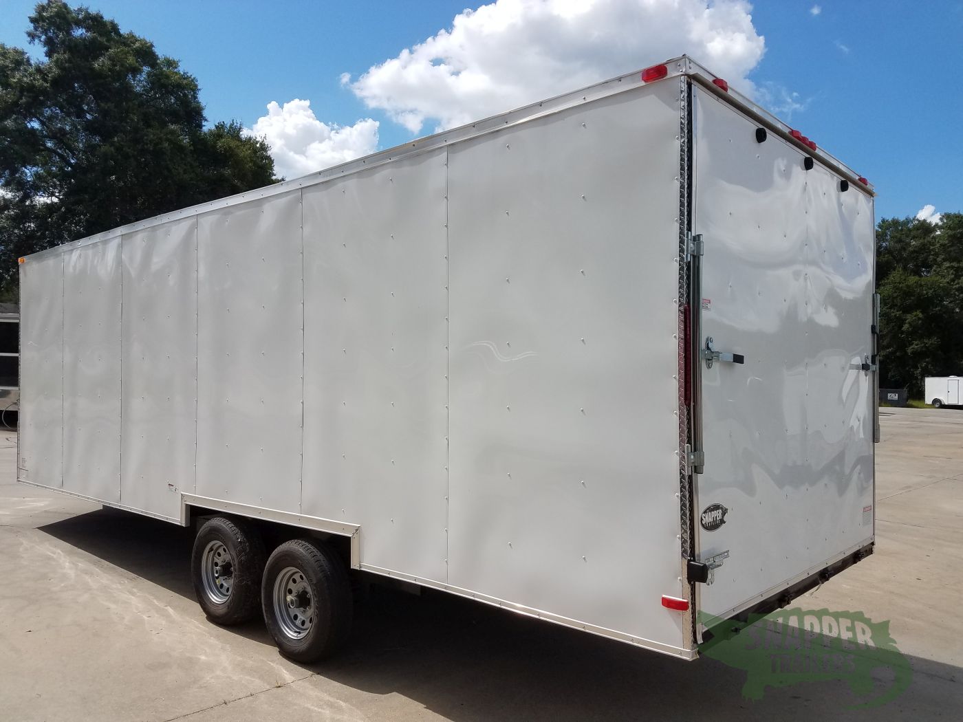 South Georgia Cargo 8.5x24 TA Trailer - White, Ramp, Side Door, 5K Axles, Options - Image 4