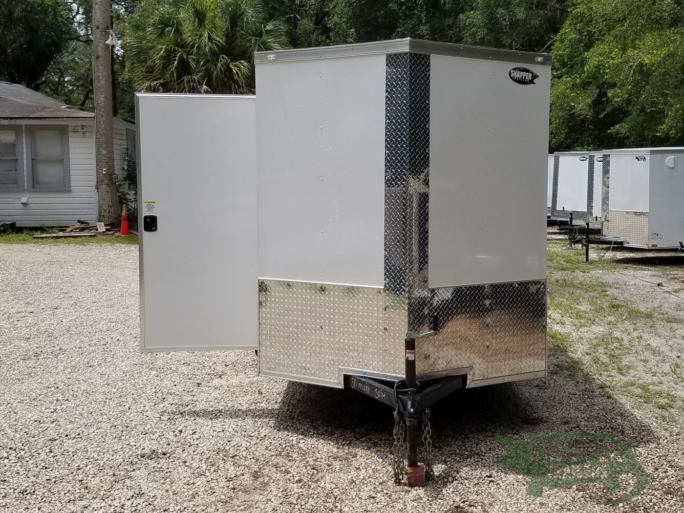 Quality Cargo 6x10 SA Trailer - White, Ramp, Side Door, Extra Height, Window, D-Rings - Image 15