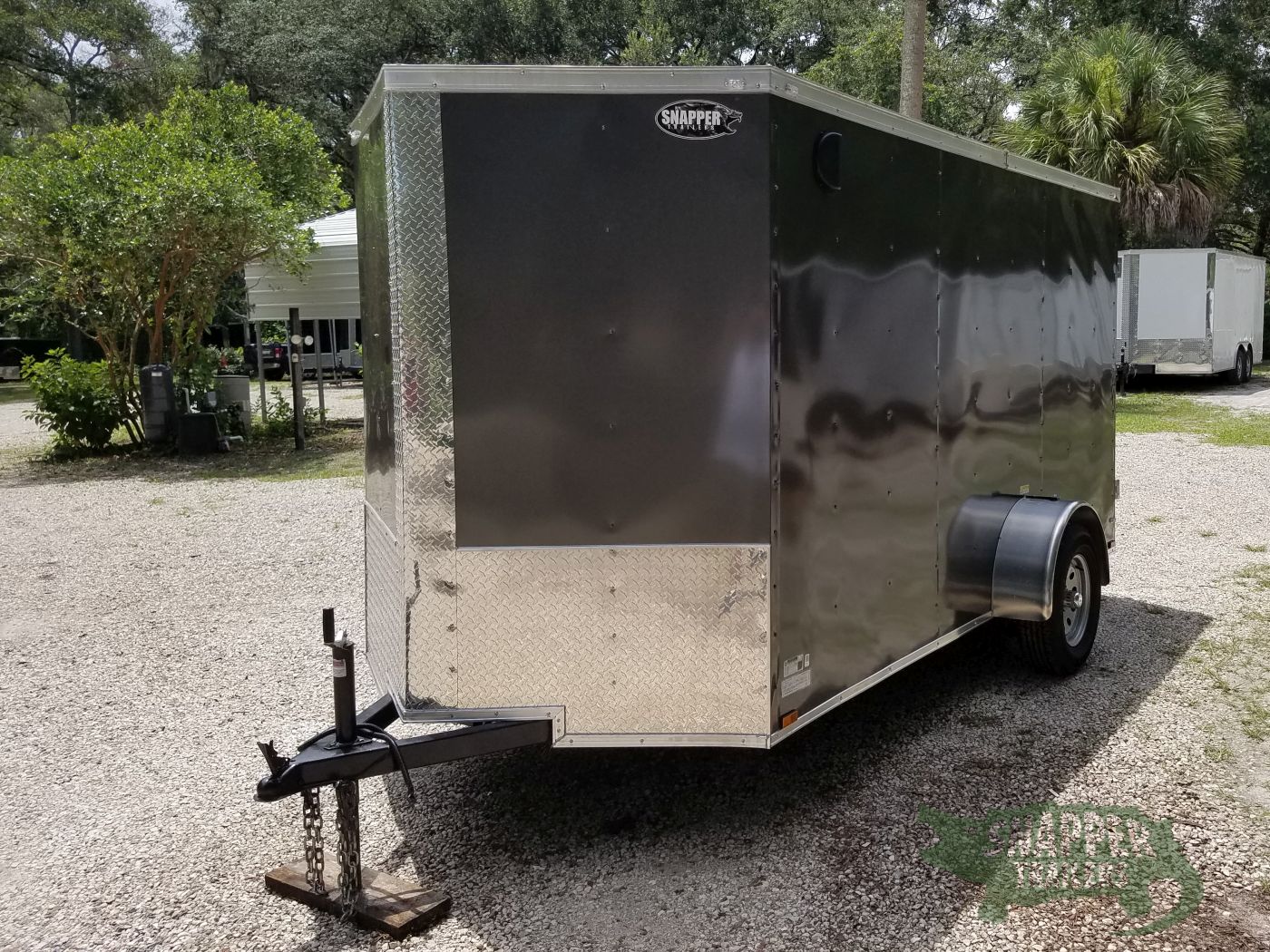 Quality Cargo 6x12 SA Trailer - White, Double Doors, Side Door, Extra Height - Image 3