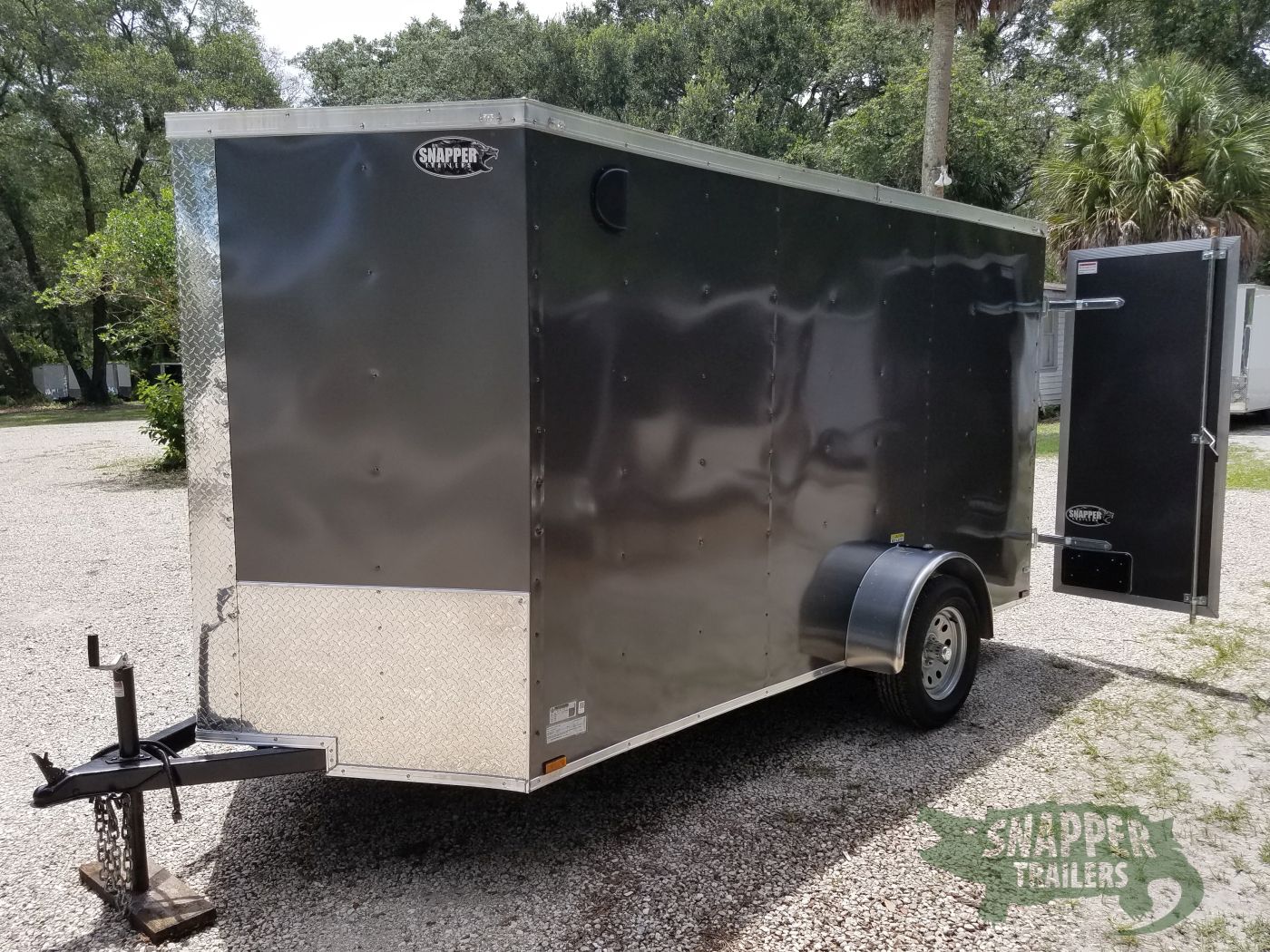 Quality Cargo 6x12 SA Trailer - White, Double Doors, Side Door, Extra Height - Image 2