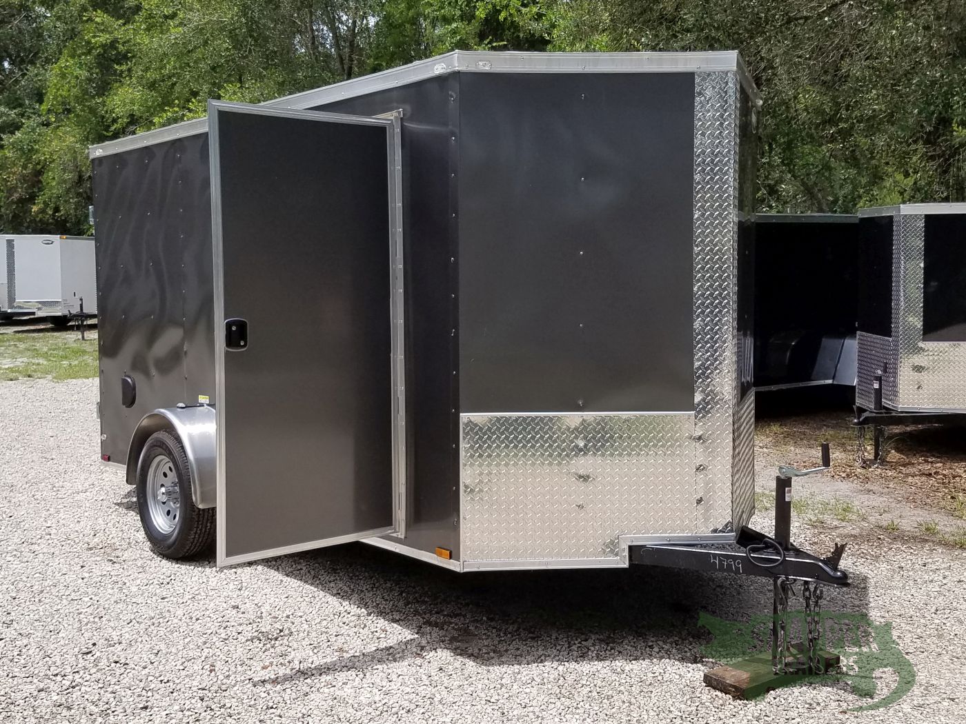 Quality Cargo 6x12 SA Trailer - White, Double Doors, Side Door, Extra Height - Image 14