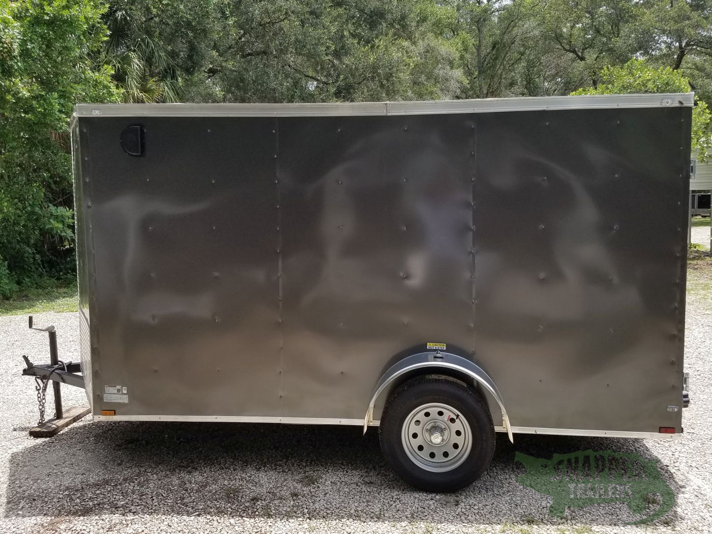 Quality Cargo 6x12 SA Trailer - White, Double Doors, Side Door, Extra Height - Image 5