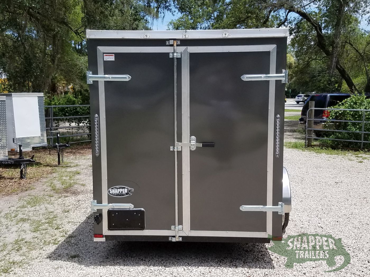 Quality Cargo 6x12 SA Trailer - White, Double Doors, Side Door, Extra Height - Image 9