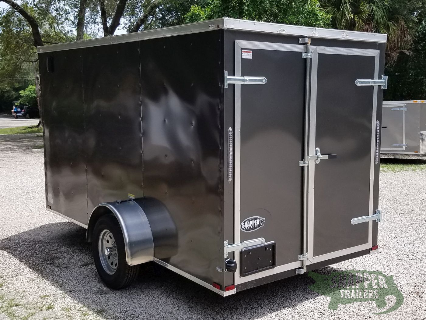 Quality Cargo 6x12 SA Trailer - White, Double Doors, Side Door, Extra Height - Image 7