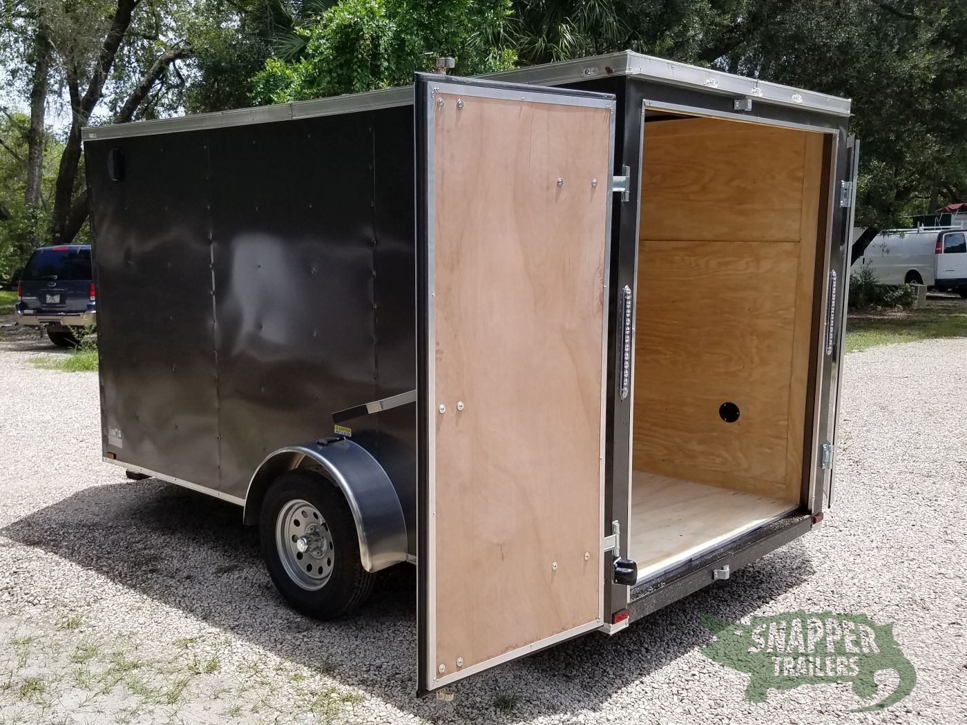 Quality Cargo 6x12 SA Trailer - White, Double Doors, Side Door, Extra Height - Image 6