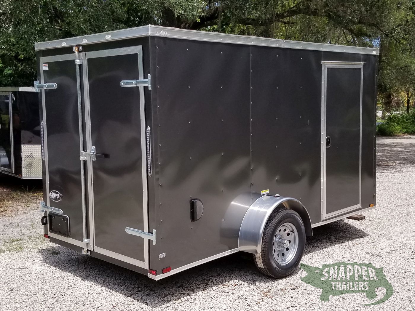 Quality Cargo 6x12 SA Trailer - White, Double Doors, Side Door, Extra Height - Image 11