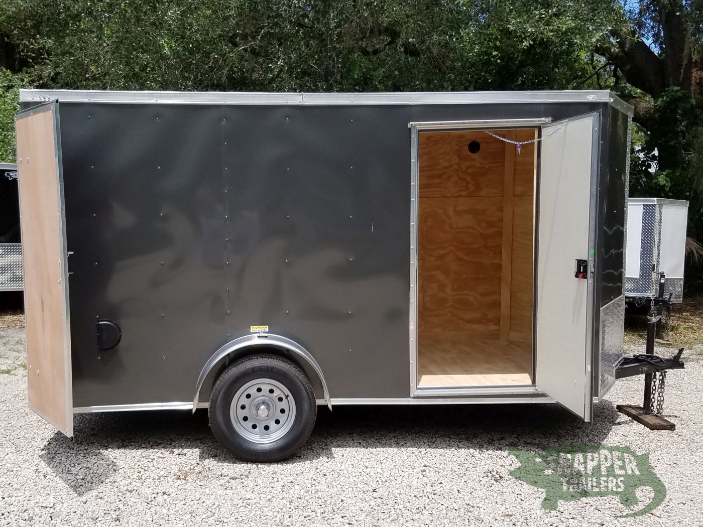 Quality Cargo 6x12 SA Trailer - White, Double Doors, Side Door, Extra Height - Image 12