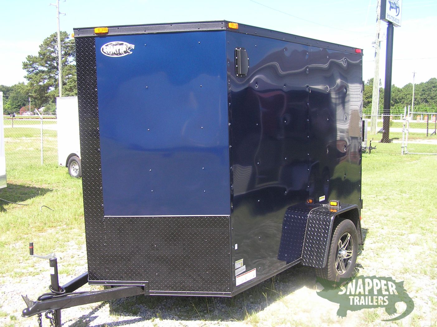 South Georgia Cargo 6x8 SA Trailer - Blue, Double Barn Doors, Side Door, Blackout Package, Extra Height, Stabilizer Jacks - Image 2